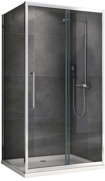 Душевой уголок ABBER Schwarzer Diamant AG30130H-S100 130x100см хром