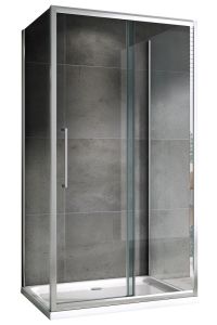 Душевой уголок ABBER Schwarzer Diamant AG30130H-S50-S50 130x50см хром