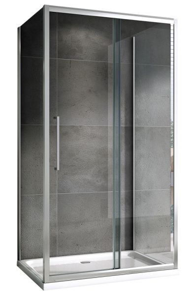Душевой уголок ABBER Schwarzer Diamant AG30130H-S60-S60 120x60см хром