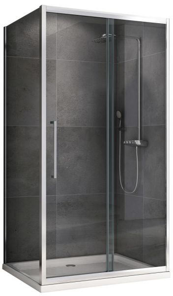 Душевой уголок ABBER Schwarzer Diamant AG30130H-S70 130x70см хром
