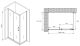 Душевой уголок ABBER Schwarzer Diamant AG30140B-S75B 140x75см чёрный