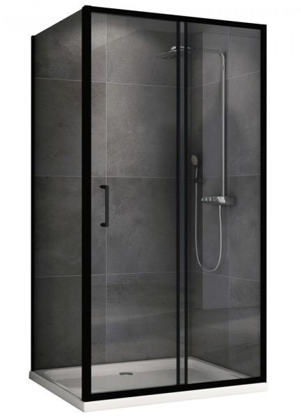 Душевой уголок ABBER Schwarzer Diamant AG30140B5-S60B5 140x60см чёрный Душевой уголок ABBER Schwarzer Diamant AG30140B5-S60B5 140x60см чёрный