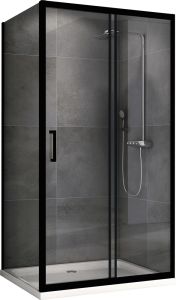 Душевой уголок ABBER Schwarzer Diamant AG30150B-S60B 150x60см чёрный