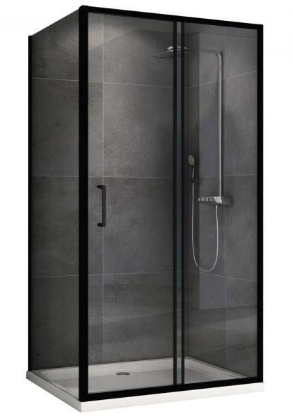 Душевой уголок ABBER Schwarzer Diamant AG30150B5-S60B5 150x60см чёрный Душевой уголок ABBER Schwarzer Diamant AG30150B5-S60B5 150x60см чёрный