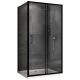Душевой уголок ABBER Schwarzer Diamant AG30150B5-S70B5 150x70 см профиль чёрный стекло прозрачное