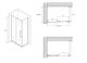 Душевой уголок ABBER Schwarzer Diamant AG30150BH-S85B 150x85 см профиль чёрный стекло прозрачное
