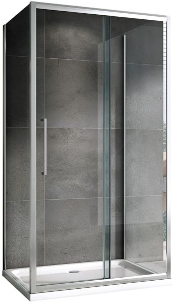 Душевой уголок ABBER Schwarzer Diamant AG30150H-S90-S90 150x90см хром