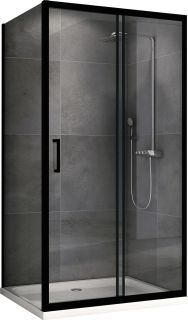 Душевой уголок ABBER Schwarzer Diamant AG30160B-S50B 160x50см чёрный