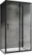 Душевой уголок ABBER Schwarzer Diamant AG30160B-S75B-S75B 160x75см чёрный