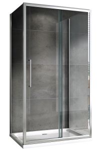 Душевой уголок ABBER Schwarzer Diamant AG30160H-S50-S50 160x50см хром