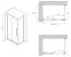 Душевой уголок ABBER Schwarzer Diamant AG30170BMH-S90BM 170x90см чёрный