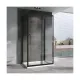 Душевой уголок ABBER Schwarzer Diamant AG30180BH-S85B-S85B 180x85 см профиль чёрный стекло прозрачное