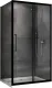 Душевой уголок ABBER Schwarzer Diamant AG30180BH-S85B 180x85 см профиль чёрный стекло прозрачное