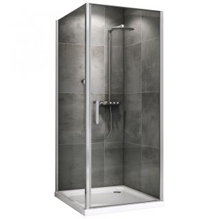 Душевой уголок ABBER Sonnenstrand AG04080-S85 80x85 см профиль хром стекло прозрачное