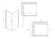 Душевой уголок ABBER Sonnenstrand AG04080-S85 80x85 см профиль хром стекло прозрачное