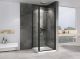 Душевой уголок ABBER Sonnenstrand AG04080B-S85B 80x85 см профиль чёрный стекло прозрачное