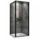 Душевой уголок ABBER Sonnenstrand AG04100B-S85B 100x85 см профиль чёрный стекло прозрачное