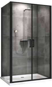 Душевой уголок ABBER Sonnenstrand 100x70см чёрный AG04100BC-S70B