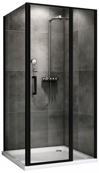 Душевой уголок ABBER Sonnenstrand AG04100BS-S75B 100x75см чёрный
