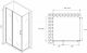 Душевой уголок ABBER Sonnenstrand 100x80см чёрный AG04100BS-S80B