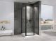 Душевой уголок ABBER Sonnenstrand AG04100BS-S85B 100x85 см профиль чёрный стекло прозрачное