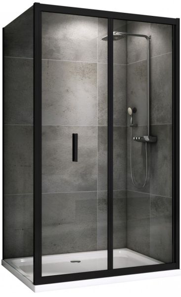 Душевой уголок ABBER Sonnenstrand 90x80см чёрный AG07090B-S80B