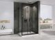 Душевой уголок ABBER Sonnenstrand AG07090B-S85B 90x85 см профиль чёрный стекло прозрачное