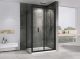 Душевой уголок ABBER Sonnenstrand AG07100B-S70B 100x70 см профиль чёрный стекло прозрачное