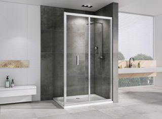 Душевой уголок ABBER Sonnenstrand AG07120-S85 120x85 см профиль хром стекло прозрачное