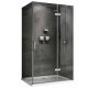 Душевой уголок ABBER Zart AG08100-S71 100x70 см профиль хром стекло прозрачное