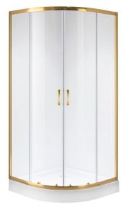 Душевой уголок Niagara NG-6407-08 GOLD 100x100см золото/прозрачное