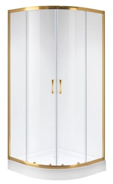 Душевой уголок Niagara NG-6406-08 GOLD 90x90см золото/прозрачное