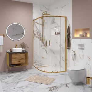Душевой уголок Niagara NG-6421-08 GOLD 120x80см золото/прозрачное
