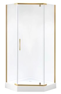 Душевой уголок Niagara NG-6434-08 GOLD 100x100см золото/прозрачное
