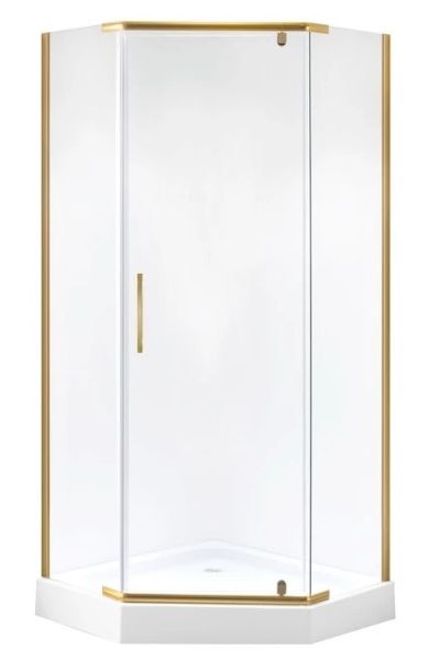 Душевой уголок Niagara NG-6434-08 GOLD 100x100см золото/прозрачное