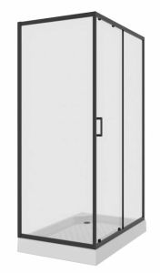 Душевой уголок Niagara NG-6812-08 BLACK 120x80см чёрный/прозрачное
