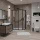 Душевой уголок Niagara NG-6821-08 BLACK 120x80см чёрный/прозрачное