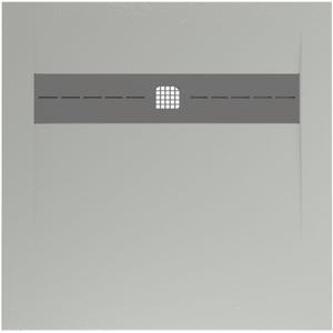 Душевой поддон Allen Brau Infinity 8.21001-PWM 90x90 серый