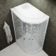 Душевая кабина Triton Коралл Щ0000043487 левая 120x80 см профиль белый стекло мозаика