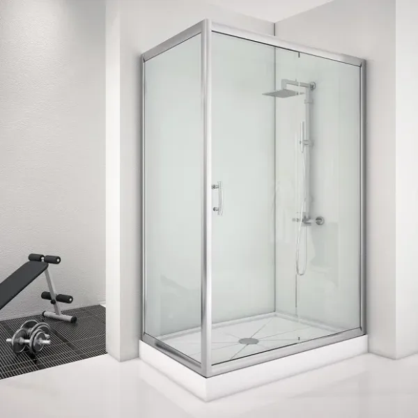 Душевой уголок Aquanet Alfa NAA1131 168418 140x80 см стекло прозрачное профиль хром