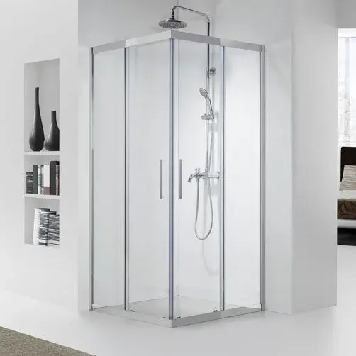 Душевой уголок Aquanet Delta Cube NPE1142 183843 100x100 см стекло прозрачное профиль хром