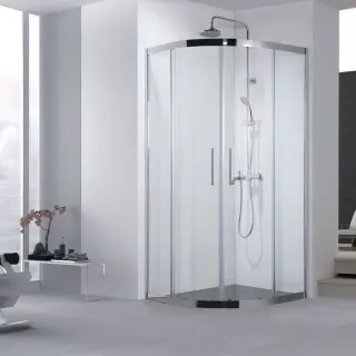 Душевой уголок Aquanet Delta Cube NPE2142 202312 90x90 см стекло прозрачное профиль хром