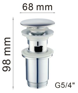 Донный клапан Haiba HB65-3 хром Донный клапан Haiba HB65-3 хром