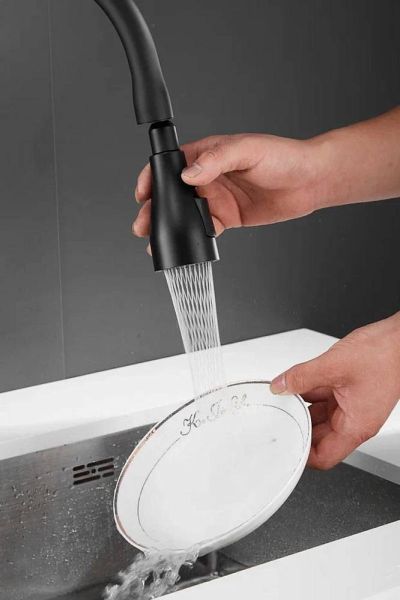Смеситель для кухни Shevanik S163H чёрный