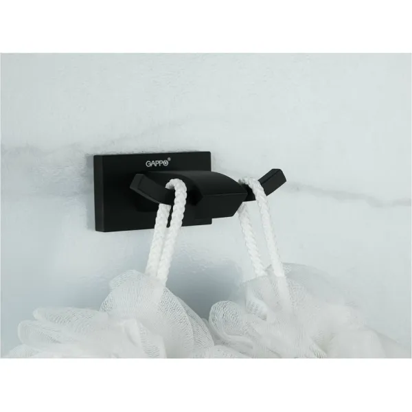 Крючок двойной Gappo G0701-6 чёрный