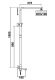 Душевая стойка Rose R1036H чёрный матовый Душевая стойка Rose R1036H чёрный матовый