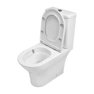 Унитаз-компакт Azario Amadeo AZ-2801-S безободковый торнадо белый