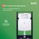 Комплект унитаз с инсталляцией IDDIS Бэйсик (Basic) BASC020i73 клавиша смыва чёрная