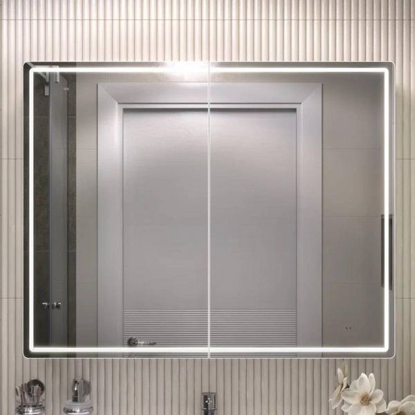 Зеркальный шкаф с подсветкой Vigo Geometry 222 100 см