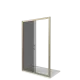 Душевое ограждение Good Door JAZZE WTW-140-B-BR бронза